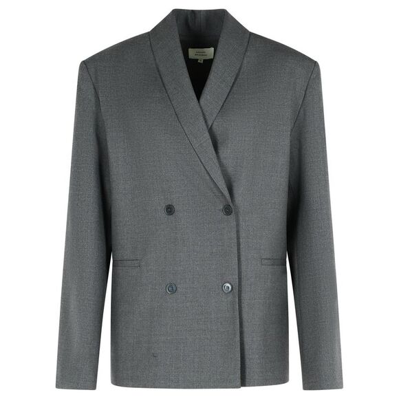 Loulou De Saison 'Sancia' Graphite Virgin Wool Blazer Women